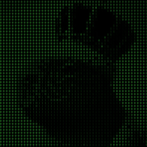 Capybara image in zeros and ones style